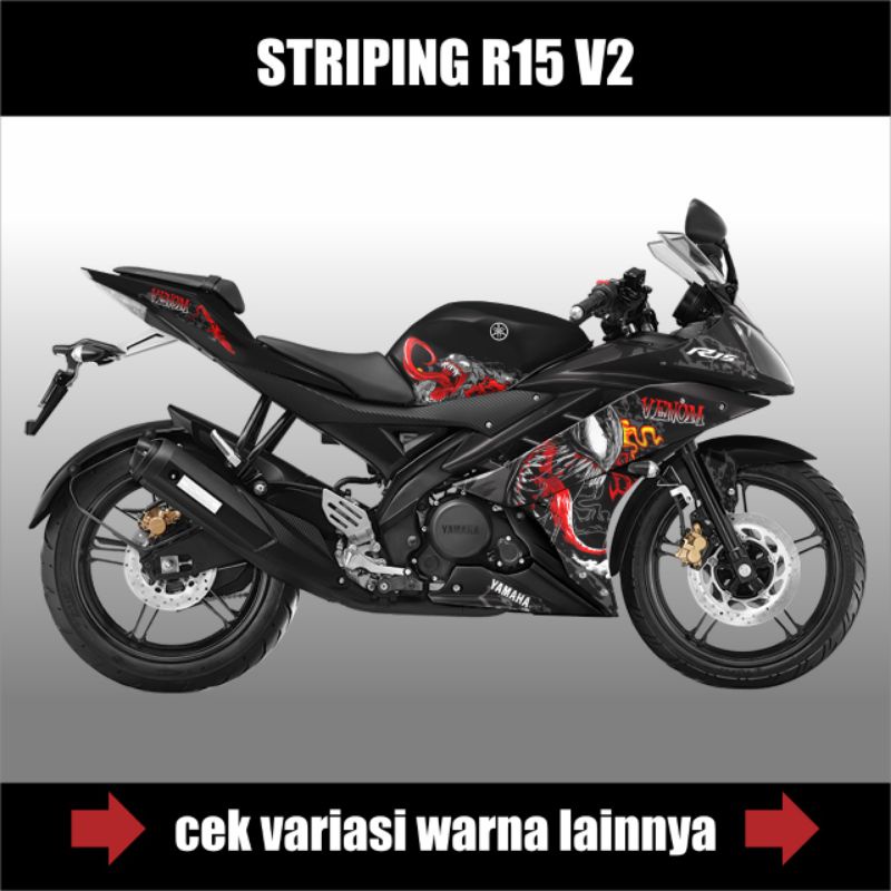 DECAL STRIPING YAMAHA R15 V2 / DECAL STIKER LISS VARIASI R15 V2 / STRIPING MOTOR R15 V2 / DECAL R15 