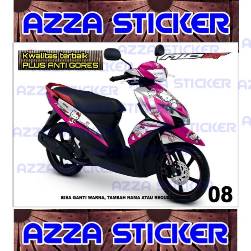 Sticker Decal Motor Mio GT Full Body Stiker Mio GT  Dekal Mio GT Full Body Model 08