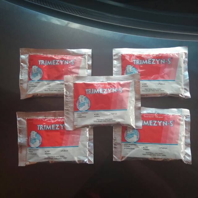 Trimezyn-S obat snot pilek muka bengkak pada ayam burung ngorok TRIMEZYN-S 100gr