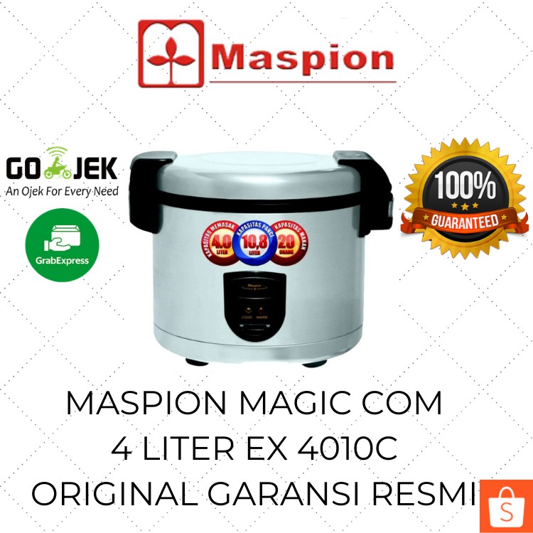 Maspion Magic Com Besar 4 Liter EX 4010C / Rice Cooker Jumbo / Mejikom Murah Anti Lengket Original