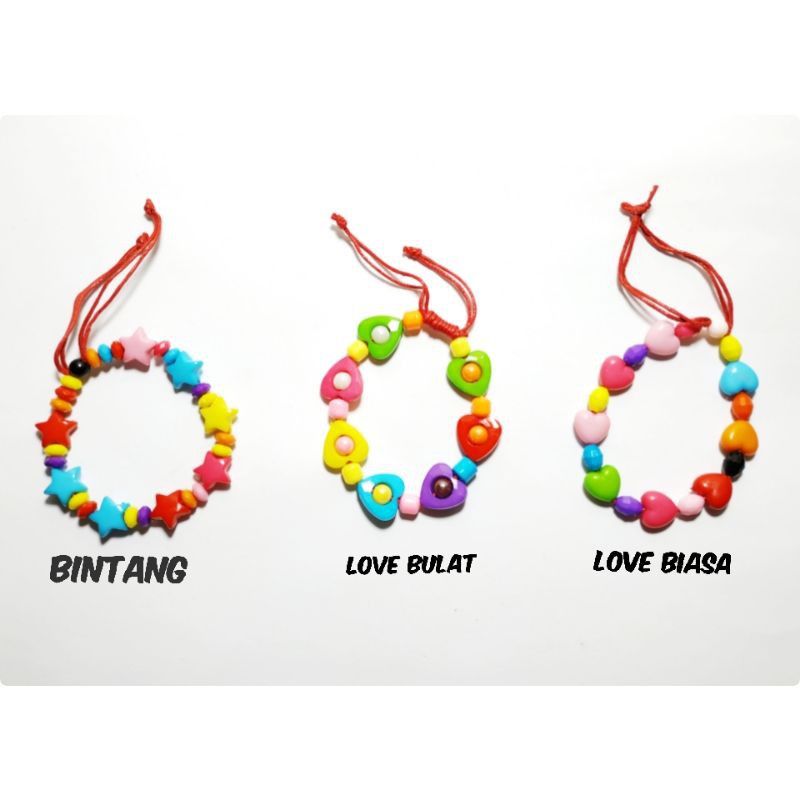 CPG01 Gelang Plastik Anak Buble 1pc Diameter 5cm