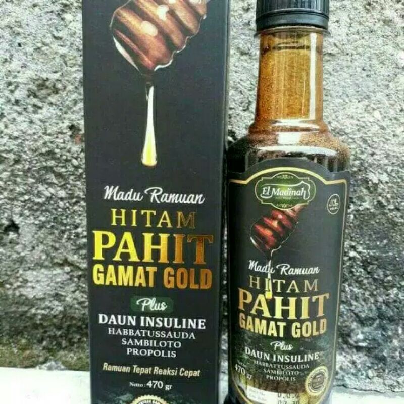 Madu Hitam Pahit Gamat Gold