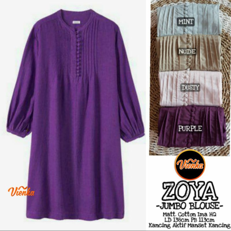 Zoya tunik katun ima super jumbo LD 130-138