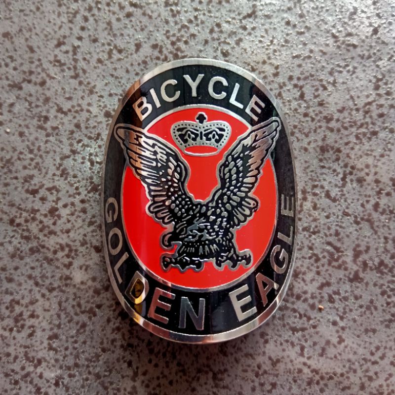 Emblem Sepeda Golden Eagle Bicycle Stainless Steel