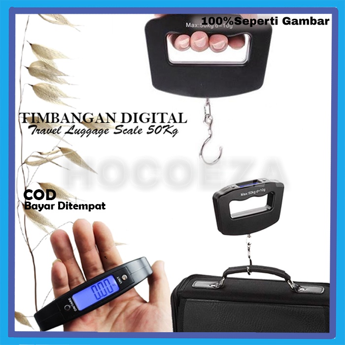 TIMBANGAN GANTUNG DIGITAL TAS KOPER MINI TRAVEL LUGGAGE SCALE 50KG PRAKTIS EKONOMIS VA233