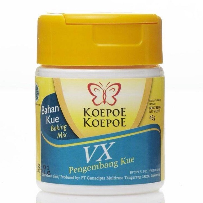 

Koepoe VX 45gr Pengembang Kue - Bahan Kue Baking Mix