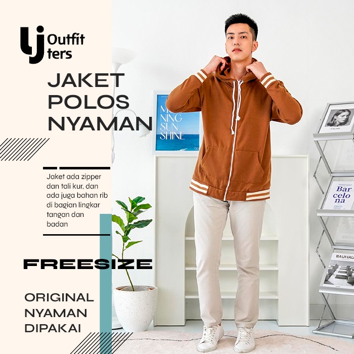 JAKET PRIA TERBARU 2022 BAHAN KAIN LEMBUT HANGAT CASUAL LJ-06