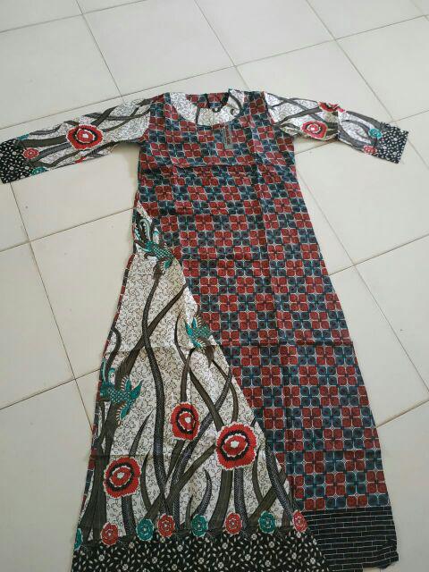 (1 Kg 3pcs) Gamis Batik Noto Arto Premium Motif Ilalang
