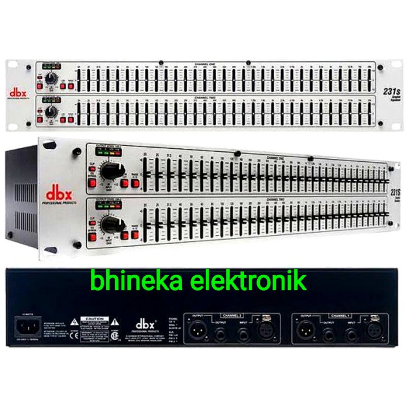 EQ equalizer dbx 231 2 x 31 channel silver