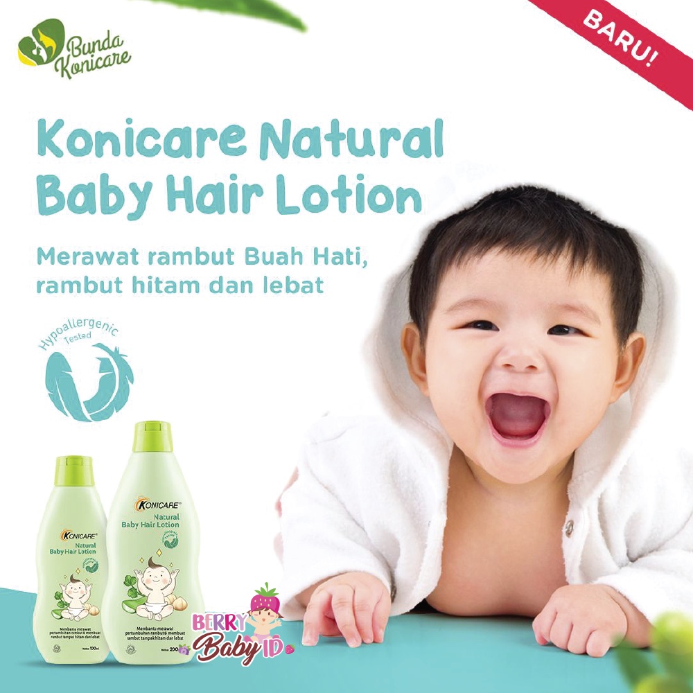 Konicare Natural Baby Hair Lotion Losion Perawatan Rambut Bayi Berry Mart