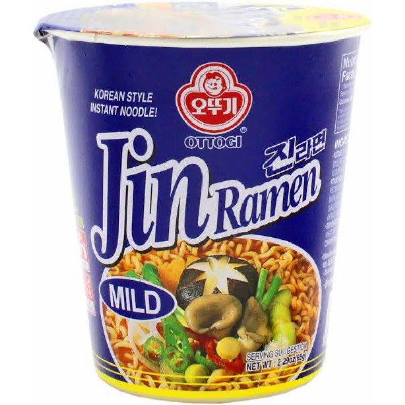 

OTTOGI Jin Ramen Mild Cup 65g / Mi Instan Rasa Lembut [ORIGINAL KOREA 100%]