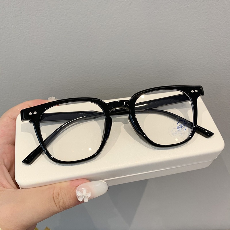 2021 new anti-blue light square fashion men's and women's glasses