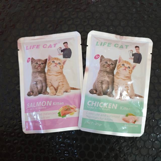 Image of LIFE CAT Pouch 85gr Wet Cat Food / Makanan Kucing Basah 85Gr #1