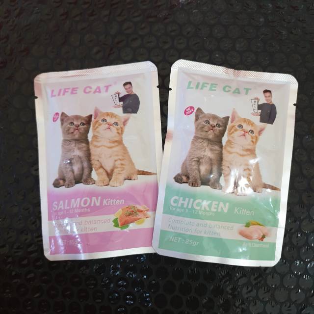 LIFE CAT Pouch 85gr Wet Cat Food / Makanan Kucing Basah 85Gr