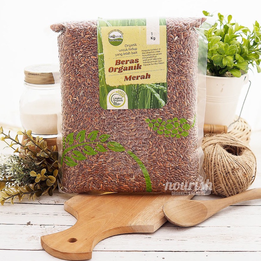 Lingkar Organik, Organic Red Rice 1kg (Beras Merah Organik)