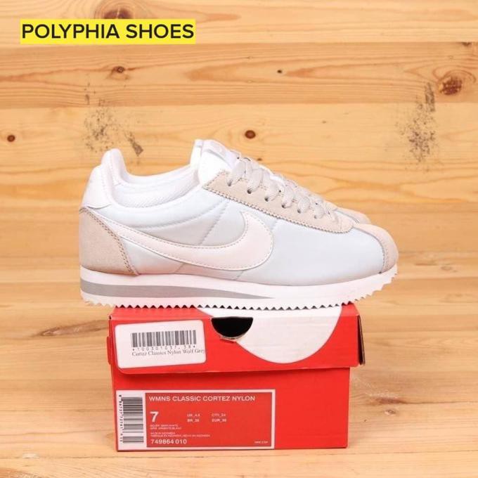 NIKE CORTEZ CLASSICS PREMIUM ORIGINAL / SEPATU WANITA RUNNING CREAM
