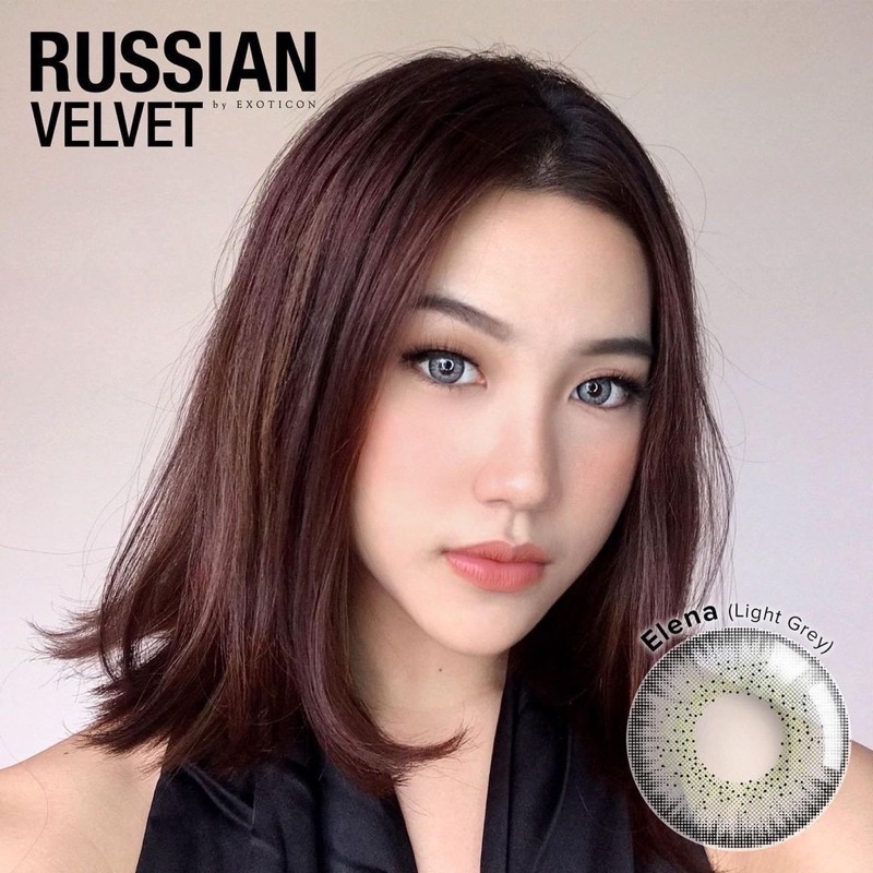 Softlens X2 Russian Velvet 14.5mm Normal &amp; Minus Free Lenscase