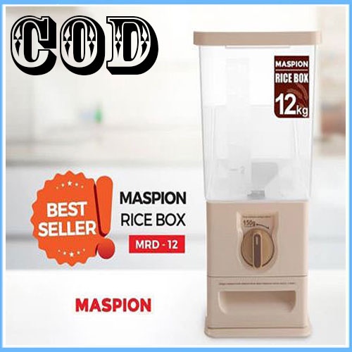 PAKET Maspion MRD 12 Rice Box 12Kg / Tempat Beras 12Kg ORIGINAL NEW PROMO