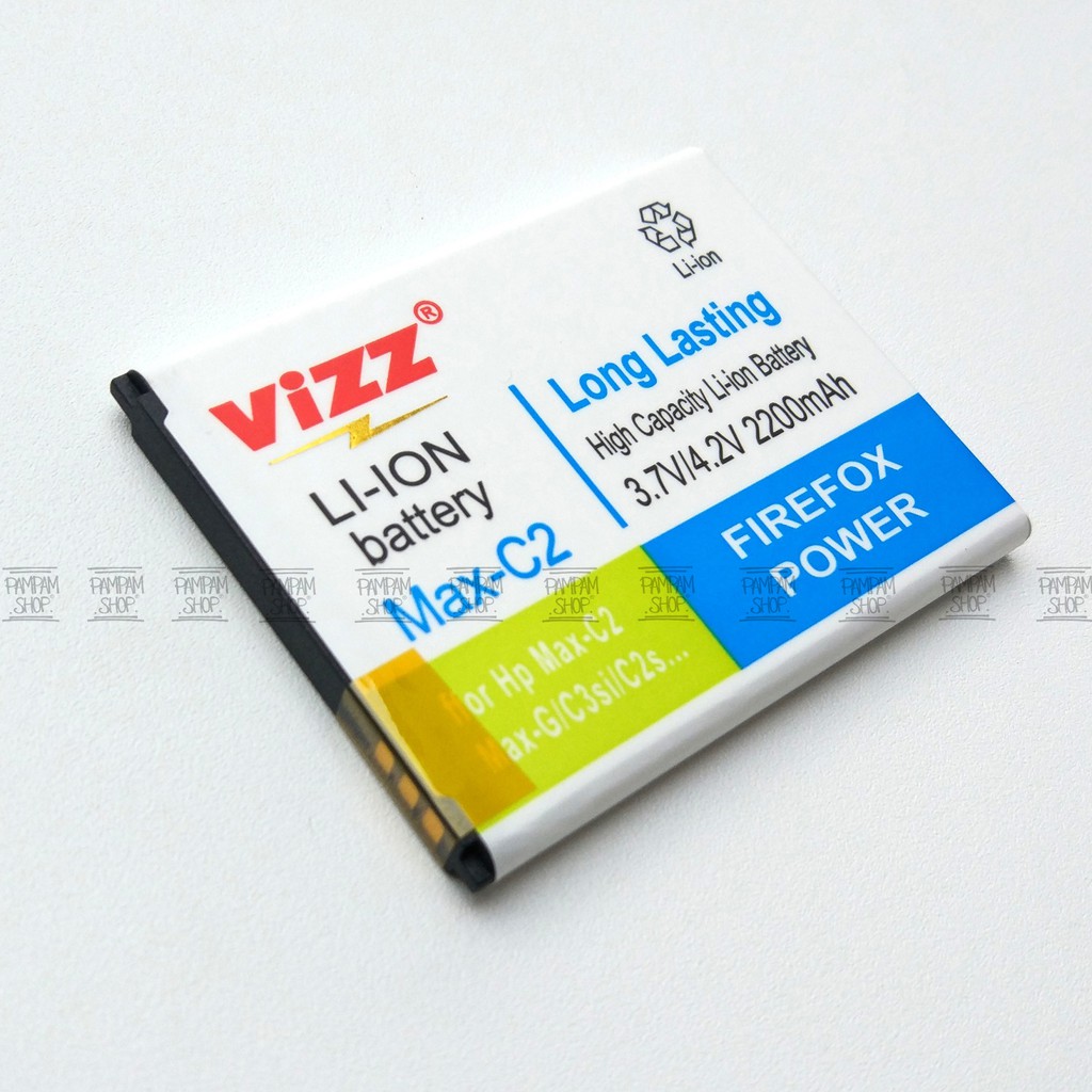 Baterai Vizz Double Power Original Andromax C3Si ES LI37150A Batre Batrai Battery Ori NC36B1G C46B2G