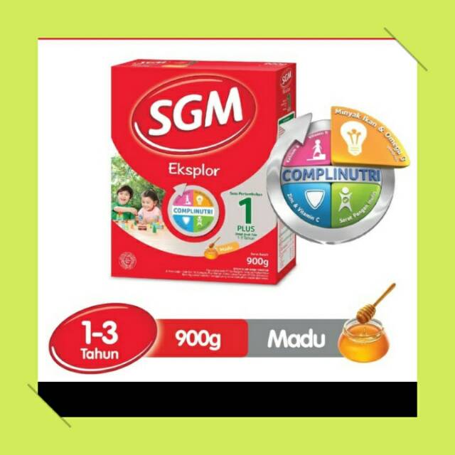 SGM Eksplor 1 Plus + Madu/ Vanila 900Gram | Shopee Indonesia