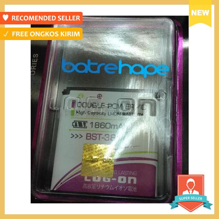BATERAI DOUBLE POWER LOG ON LOGON SONY ERICSSON SONER BST 38 BST38 - BATERAI HANDPHONE