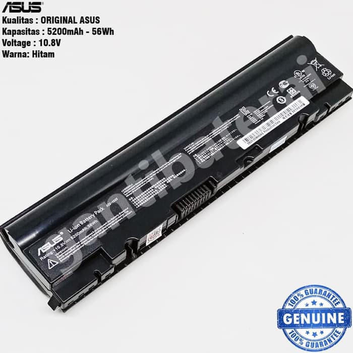 Original Baterai Asus Eee PC 1025 1025C 1225 1225C 1225B A32-1025