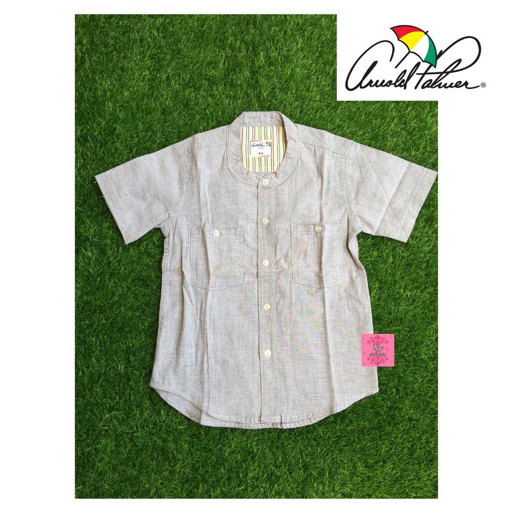 KEMEJA KOKO ANAK GREY (3/4y, 10/12y) | ARNOLD PALMER