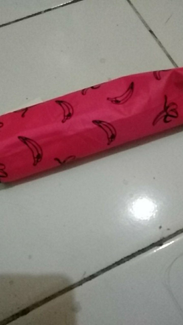 Payung Lipat 4 Karakter Motif Banana / Pisang Anti Uv Merk Osaka Bw-073