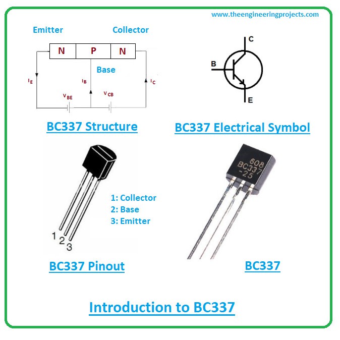 BC337 BC 337 TO 92 NPN Amplifier Transistor