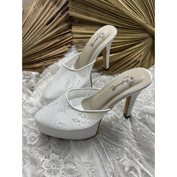 sepatu Rafaizoutfit seyla putih tinggi 12cm lancip