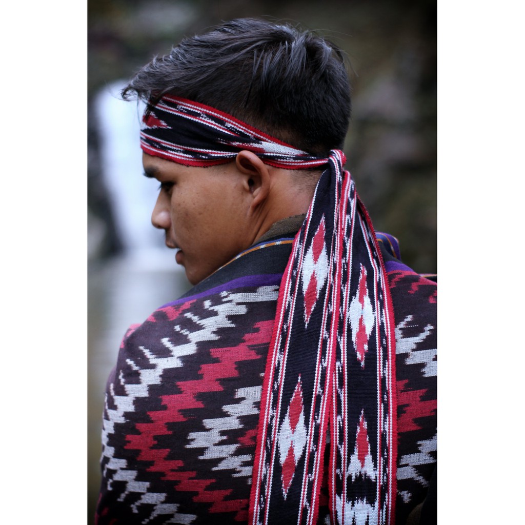 Ikat Kepala Tenun Motif Dayak | Ikat Dayak Kalimantan scraft