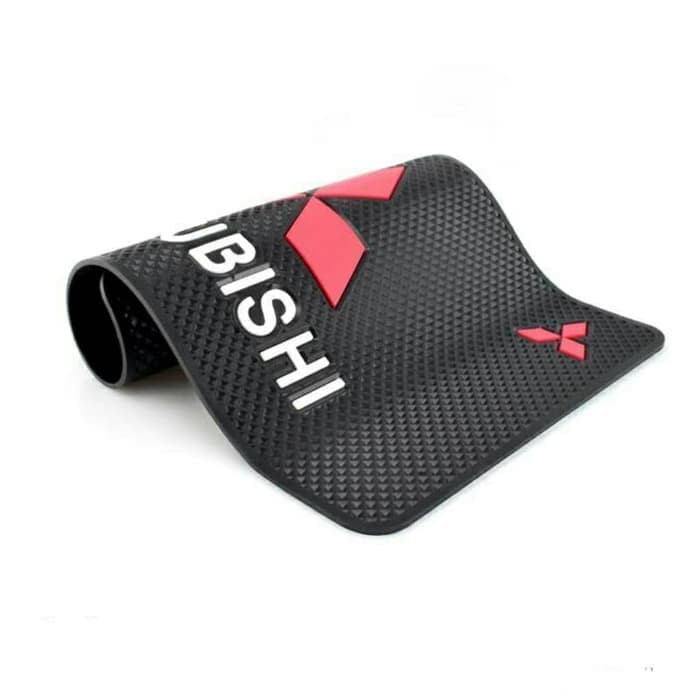 Alas Hp Mobil Logo Mitsubishi Anti Slip Pad Dash Mat Dashboard Mobil Alas Hp Tatakan