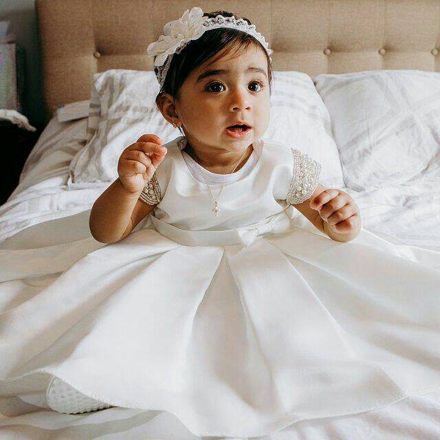 READY gaun amelia pearl Baju baptis aqiqah ulang tahun mewah by neychan