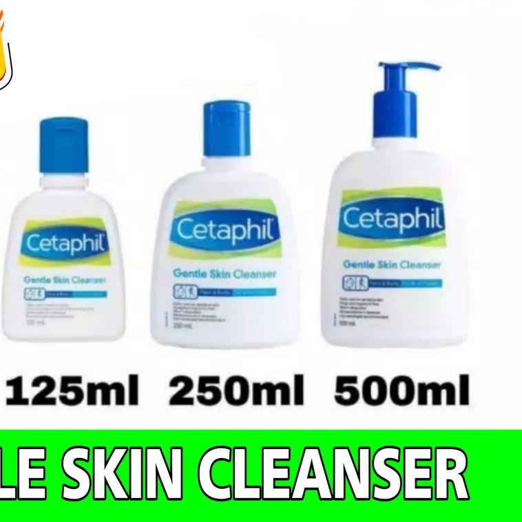 ◊ Cetaphil Gentle Skin Cleanser 59ml 125ml 250ml 500ml / 59 ml 125 ml 250 ml 500 ml sabun cuci muka 