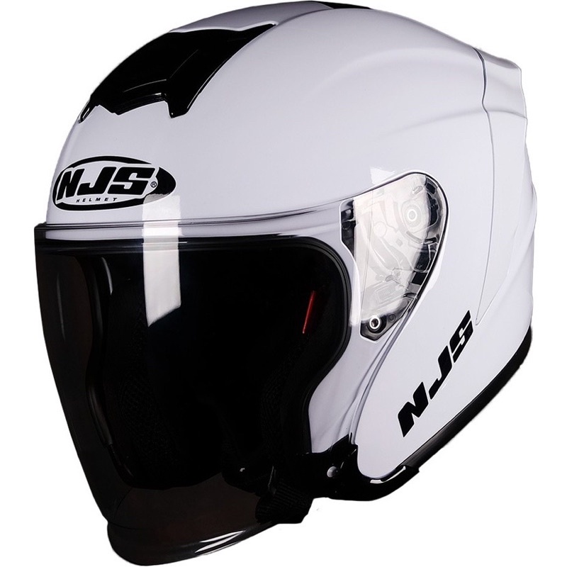 NJS Kairoz Helm Half Face [Original]-White Glossy