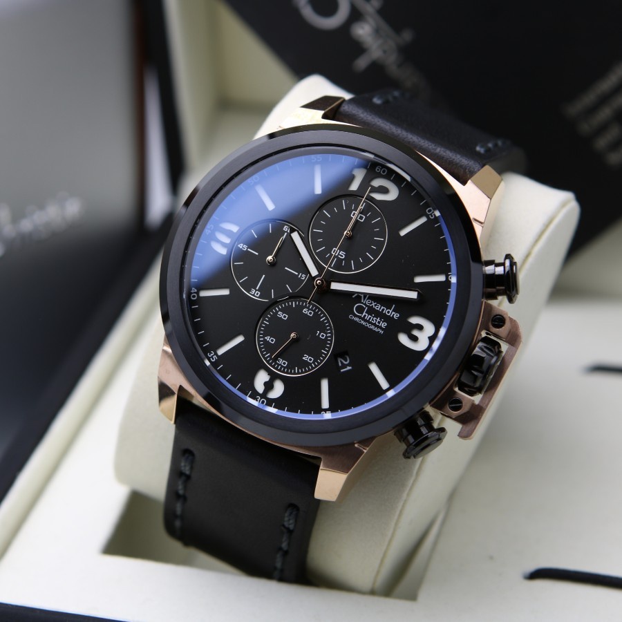 JAM TANGAN PRIA ALEXANDRE CHRISTIE AC 6280 LEATHER ORIGINAL GARANSI RESMI 1 TAHUN