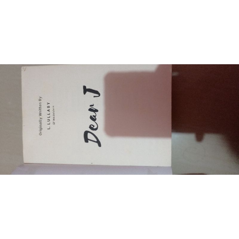 novel dear j preloved