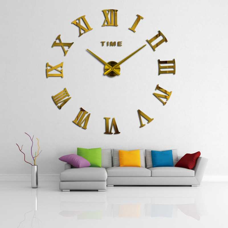 (BISA COD) RVOSTR  Jam Dinding Besar DIY Giant Clock Quartz 80-130cm - DIY-106