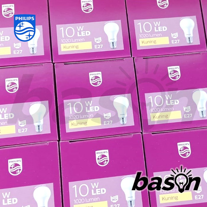 PHILIPS Bohlam Lampu LED Bulb 10W E27 - Garansi Resmi