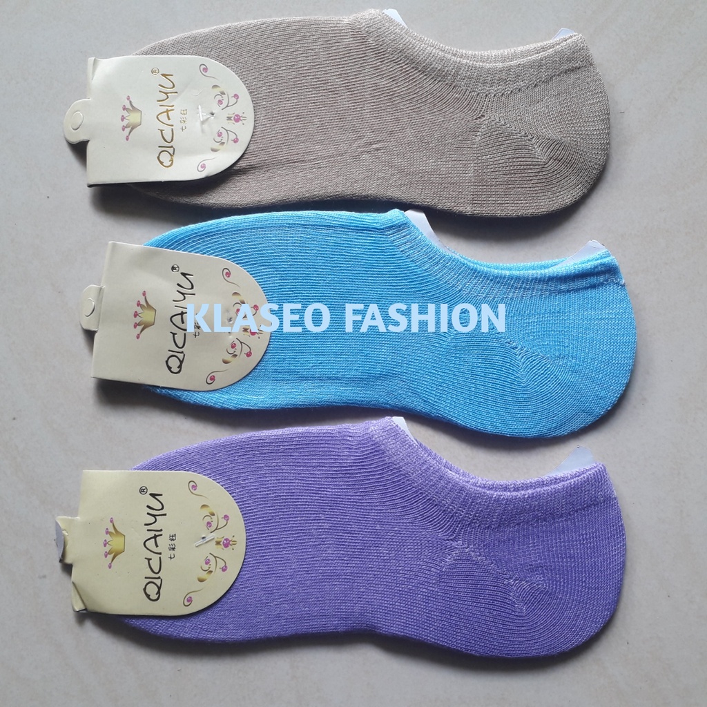 Kaos Kaki Pendek Cewek Di Bawah Mata Kaki Polos Warna Murah Perempuan Wanita Hidden Socks Invisible