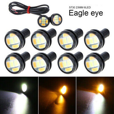 Lampu DRL Eagle Eyes Dual Color Mata Elang 2 Warna Sen Sein Senja Mobil Motor DC 12V Waterproof