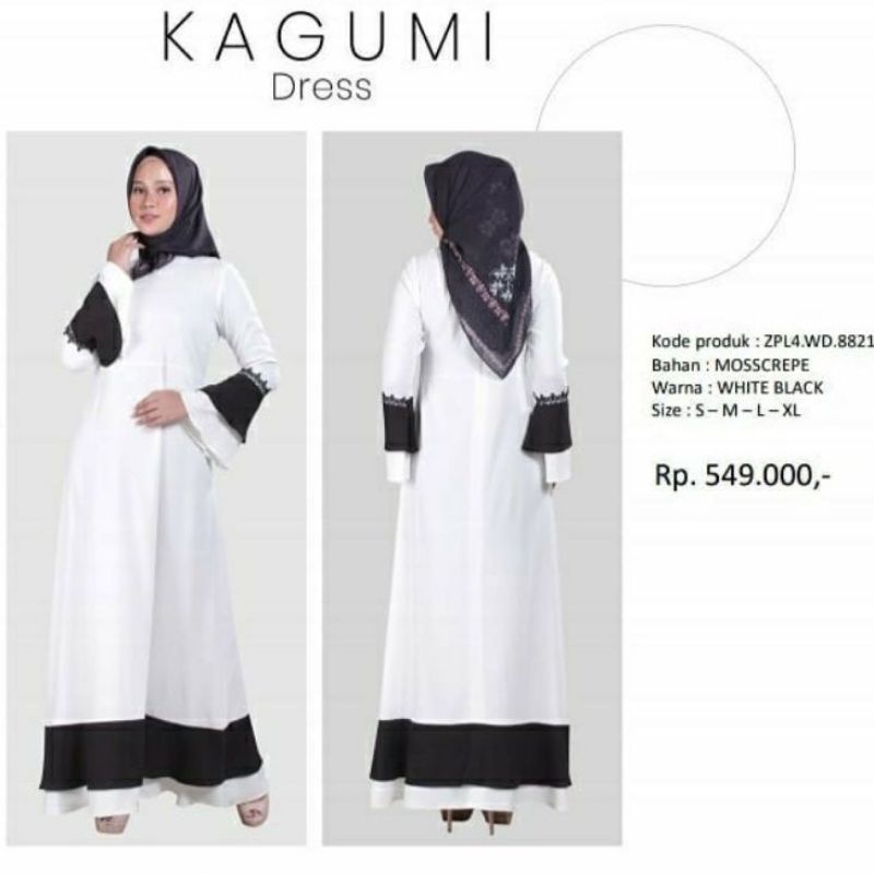 Zoya Dress Gamis Putih Kagumi