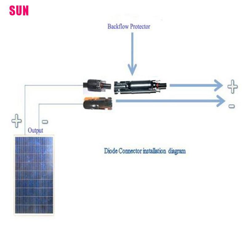 Konektor Dioda Panel Surya 10a 15a 20a Dc Untuk Pv