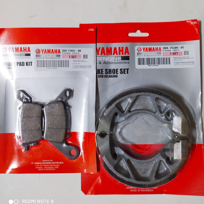 KAMPAS REM DEPAN BELAKANG YAMAHA MIO M3/MIO Z/MIO GT 125/ORI-YGP