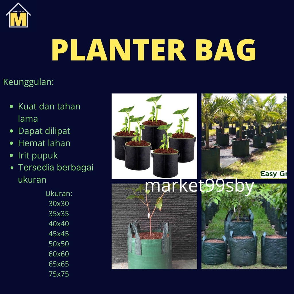 Planter Bag / Planter Bag 25 liter / Planter Bag 35 liter/ Planter Bag 50 liter / Planter Bag 75 lit