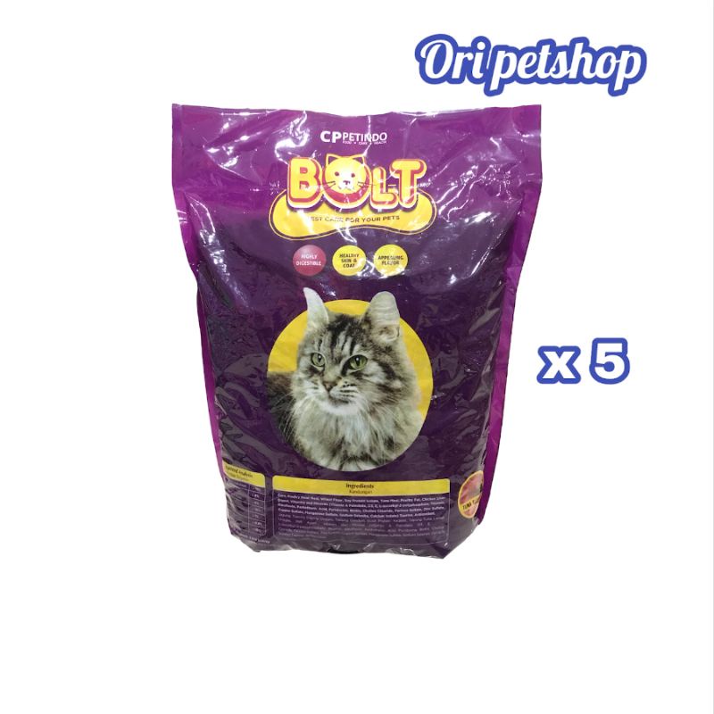 (5x) Bolt Ikan Cat Food 800g Makanan Kucing Dewasa - Grab/Gosend