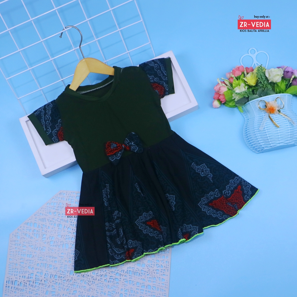 Dress Pita uk 1-2 th /  Dress Balita Dress Anak Cewek Dress Import Dress Lengan Dress anak Perempuan