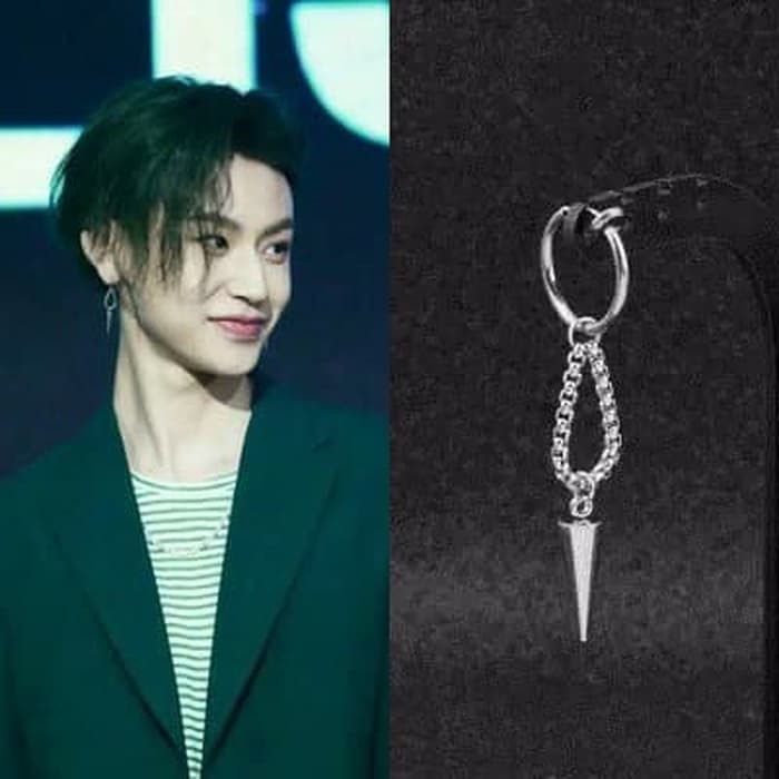 EE0445 - Anting JEPIT Tanpa Tindik Pria Wanita Kpop Korea BTS EXO GOT7