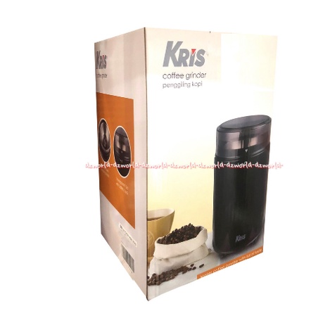 Kris Coffee Grinder Alat Penggiling Kopi Mini 60gr Warna Hitam Krischef Cofee Kopi Grinders Black Mesin Coffeegrinders Machine