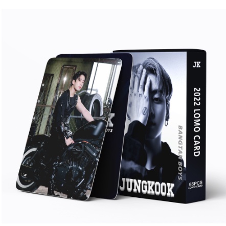 55pcs / Kotak Kartu Foto KPOP Bangtan Boys Jungkook Solo Merchandise Fan Lomo